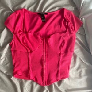 pink corset top